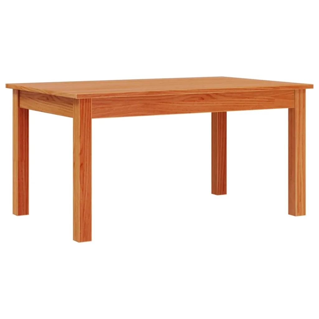 Tavolino wax brown 80x50x40 cm in legno di pino massiccio