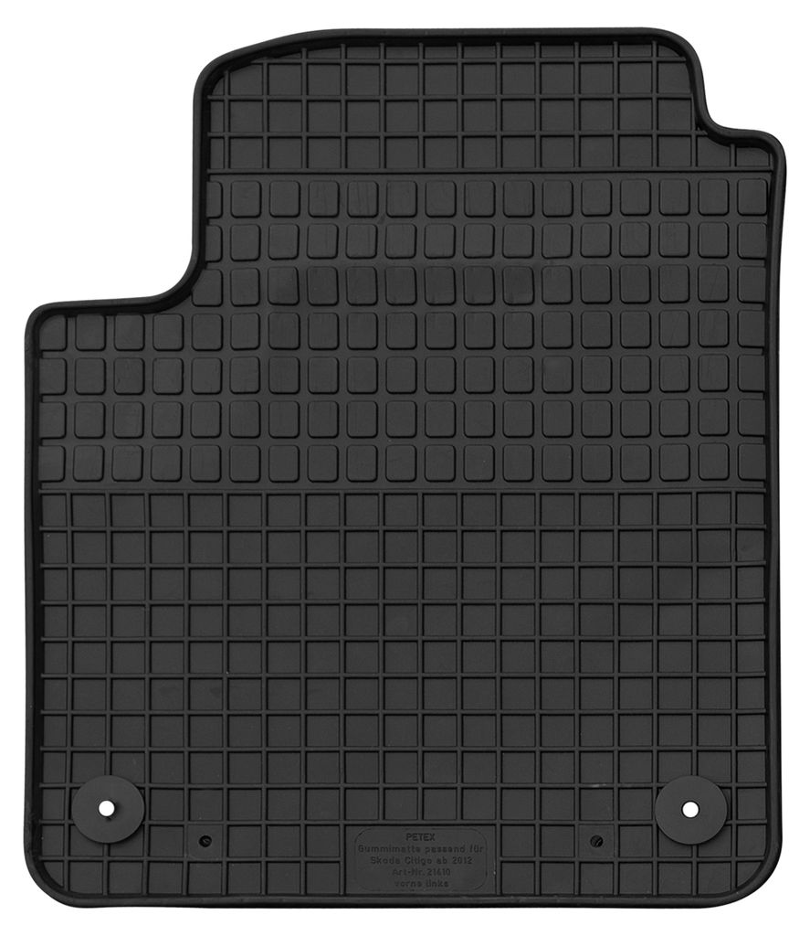 für Skoda Citigo ab 2012 Passform Fahrer Gummimatte|PETEX Produktbild 