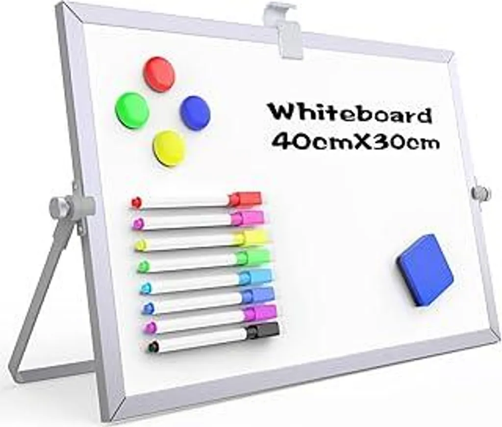 Lavagna Magnetica per Bambini OWill 30x40 - Bianca e Portatile