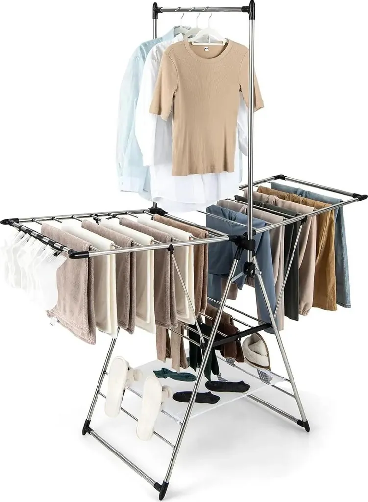 Séchoir à linge extensible idéal pour optimiser l'espace intérieur