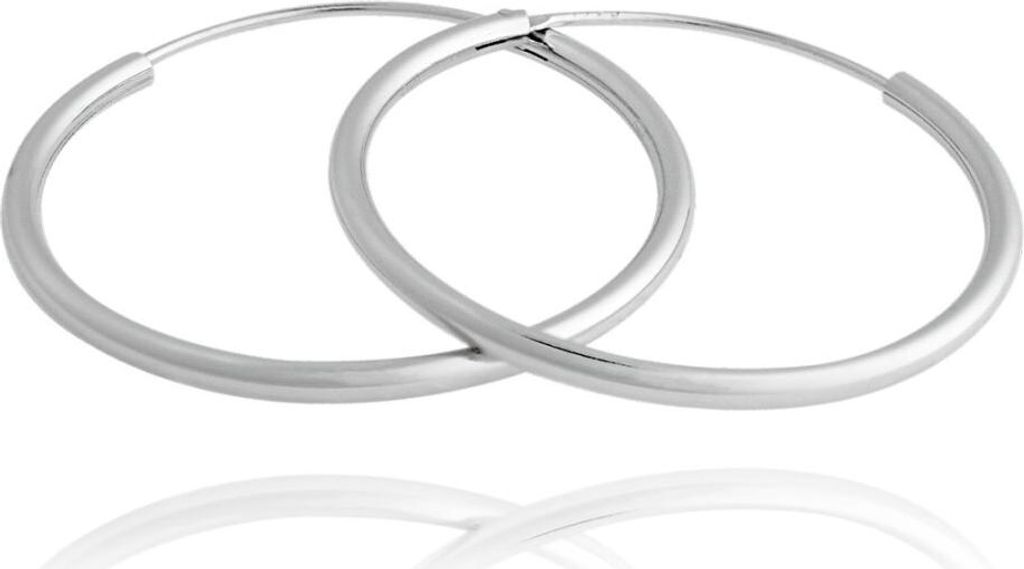 Ageless silver round earrings SVLE0208XD500 - Diameter: 2 cm