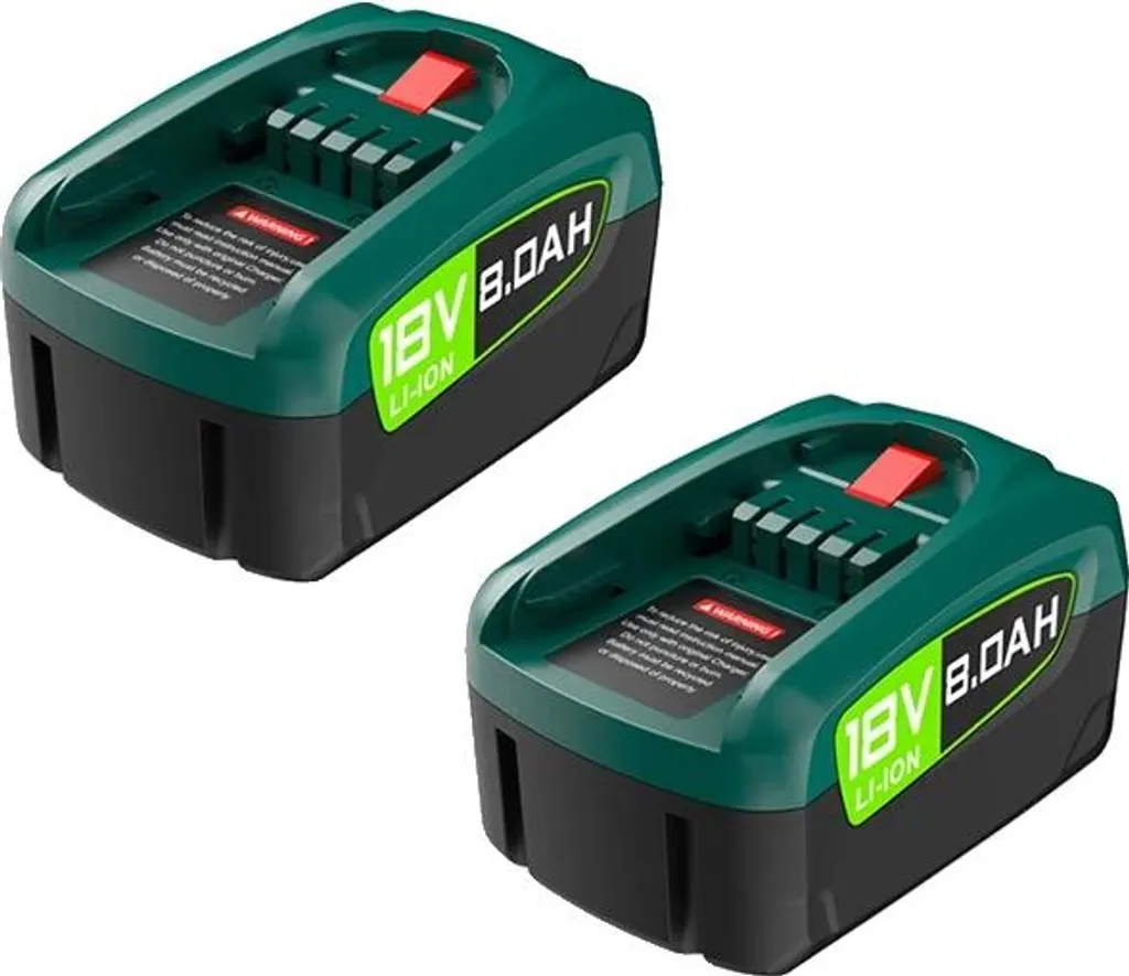 Batterie per utensili elettrici, alta capacità, compatibilità versatile, 2pcs 8000mah batteria