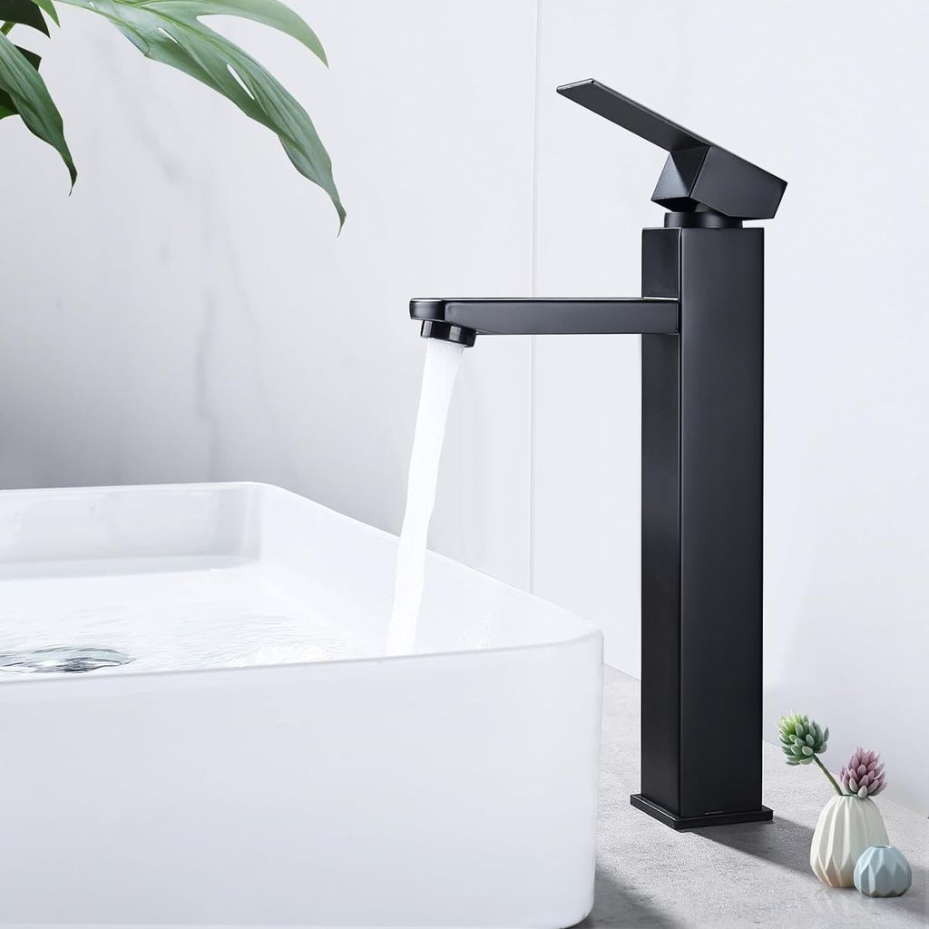 Homelody Wasserhahn Bad Schwarz Badarmaturen für Warm und Produktbild