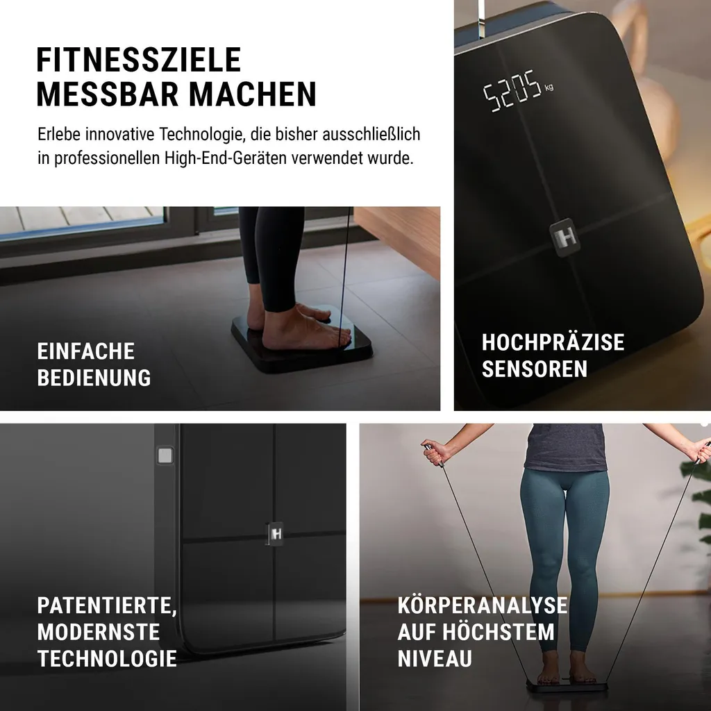 Balance HAMMER Body Screen TX 8 capteurs : analyse segmentée par Bluetooth - 16