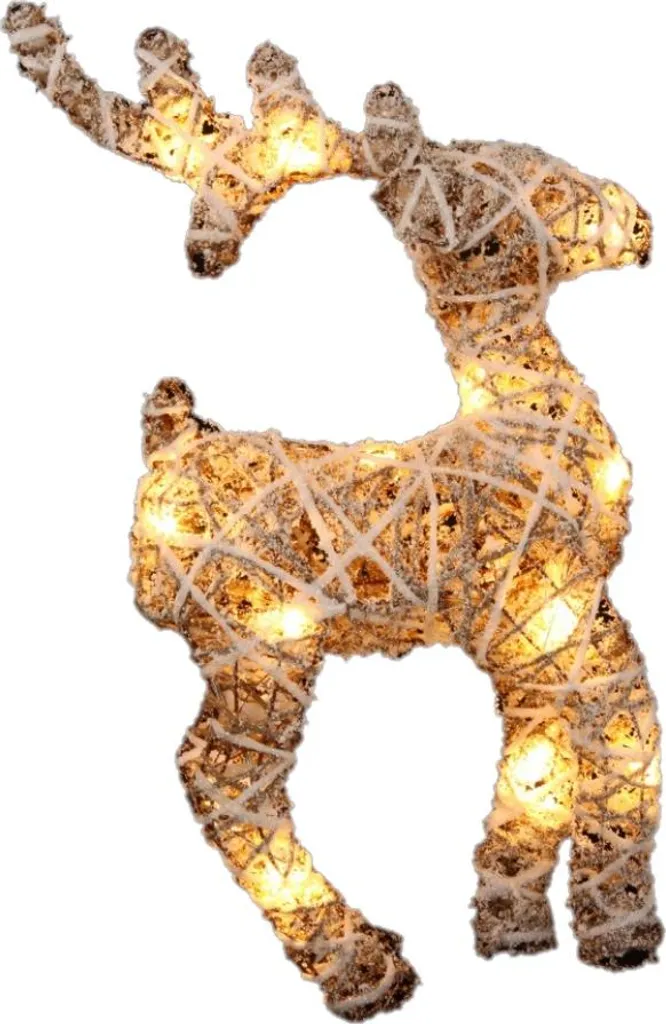 Illumination de Noël Renne Lumineux 15 LED Idéal pour Fenêtre et Entrée