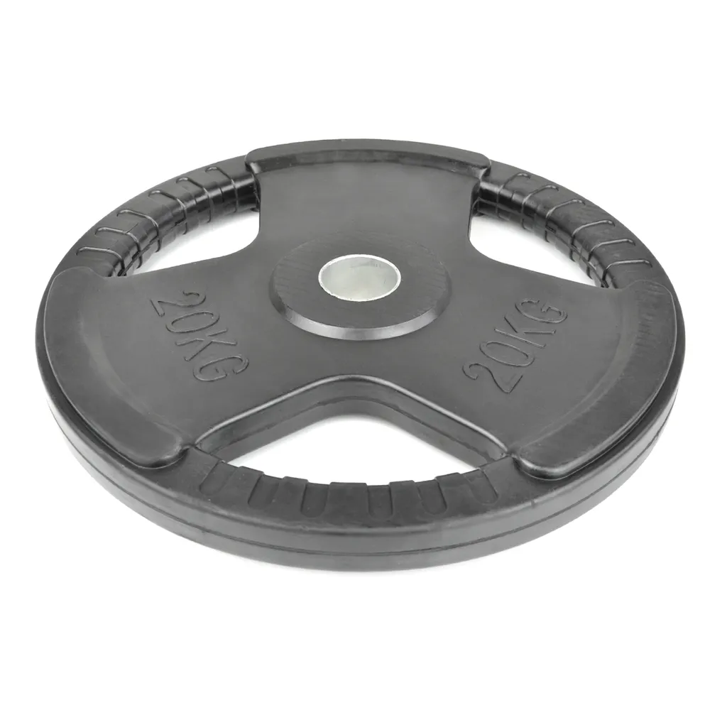 Disque de fonte 20 kg MASTER caoutchouté silencieux pour barre 50mm