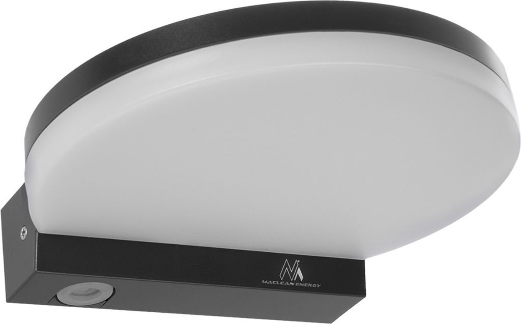 Lampa LED Maclean, szara, 15W, IP65, 1300lm, neutralna biel Zdjęcie produktu 