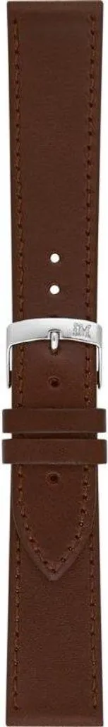 Bracelet montre Morellato en cuir souple marron 18mm contre irritations