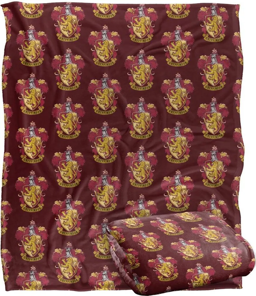 Couverture Gryffindor à imprimé répété TV18497 taille unique douce - 2