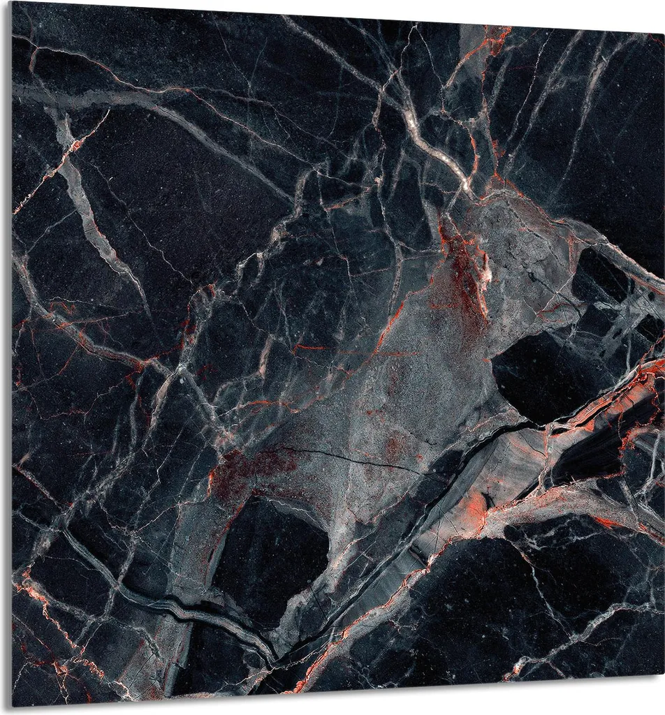 GLASPLATTE FÜR KÜCHE 60x65 Marmo