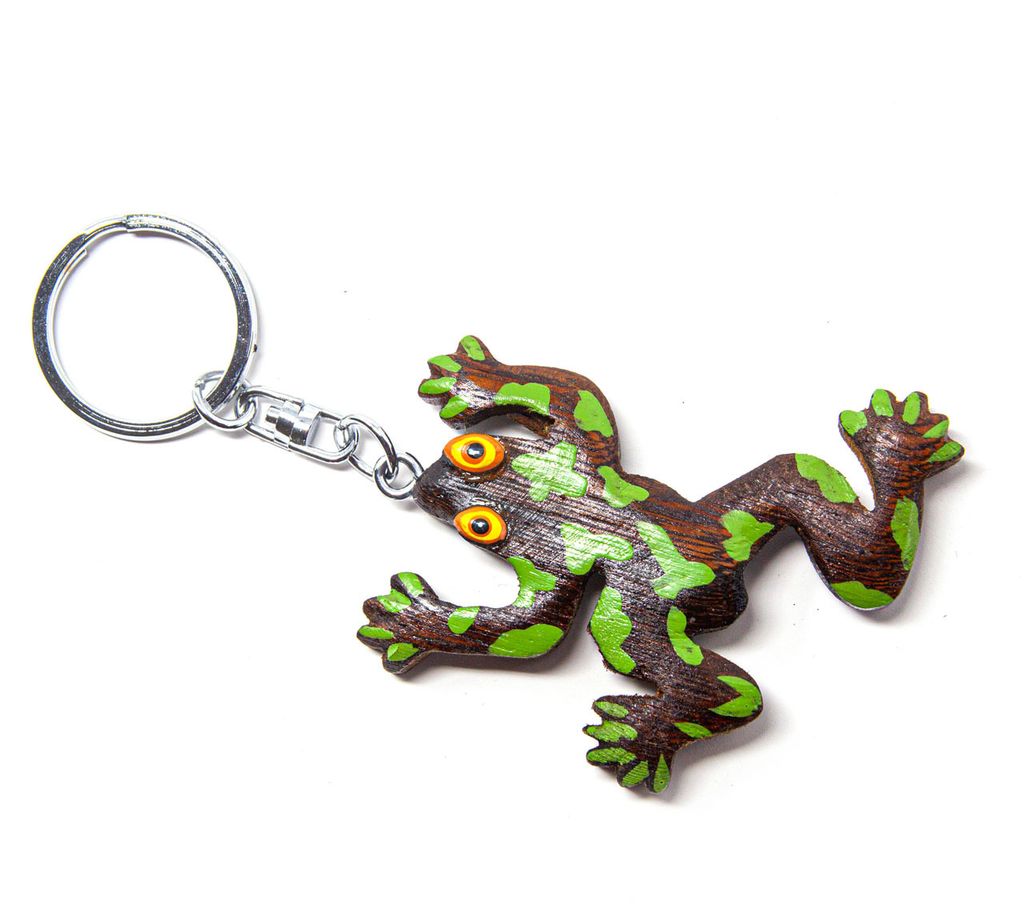 Schlüsselanhänger aus Holz - Laubfrosch Produktbild 