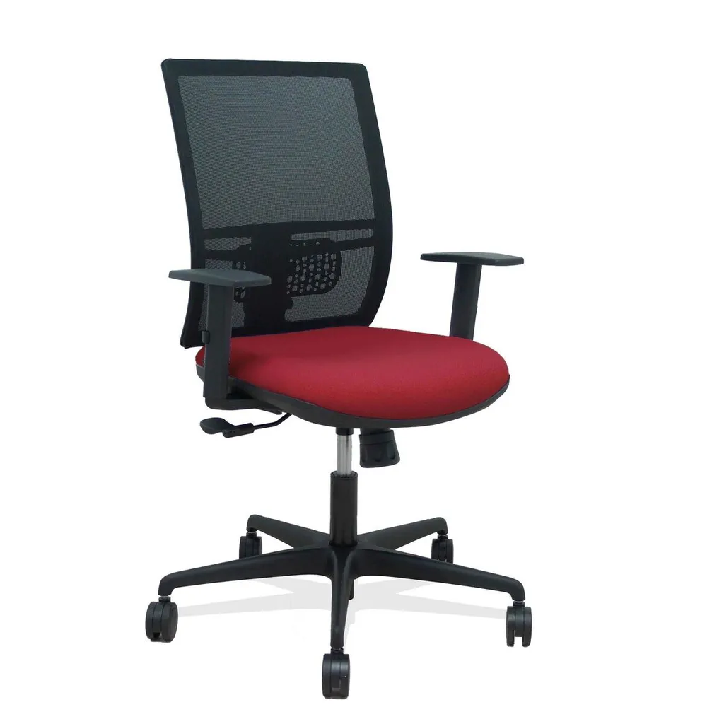 Chaise de bureau Yunquera P&C 0B68R65 rouge grenat ergonomique