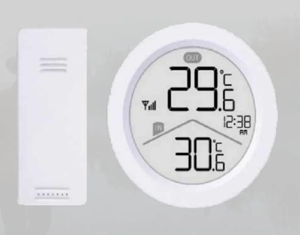 Station météo Technoline WS9168 compacte blanche à horloge quartz précise