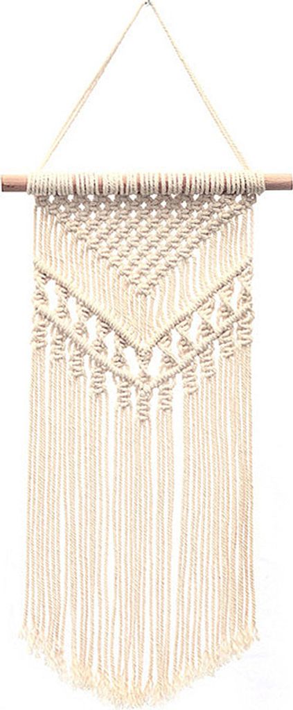 Macramé věšák na zeď, malá tkaná tapiserie, dekorace na zeď Obrázek produktu 
