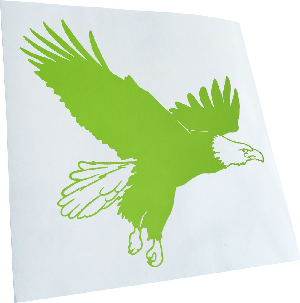 hauptsachebeklebt Kiwistar - Autoaufkleber - Adler Profil - Flug - Hawk - Western Heckscheibe - Aufkleber für Auto Kfz Fahrrad, LKW, Truck Mofa