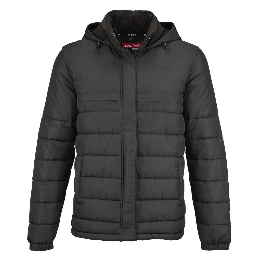 CCM TEAM QUILTED WINTER JACKET SR , Größe:S, Farbe:Black
