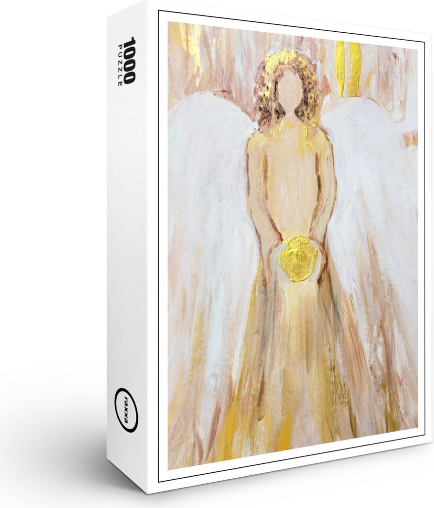 raxxa Premium-Puzzle "Engel mit Goldkugel", 1000 Teile