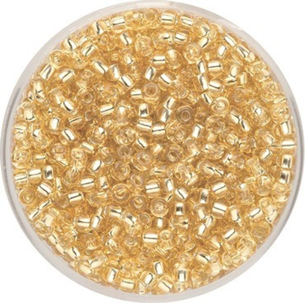 Rocailles Silbereinzug beige 2,6 mm 17 g