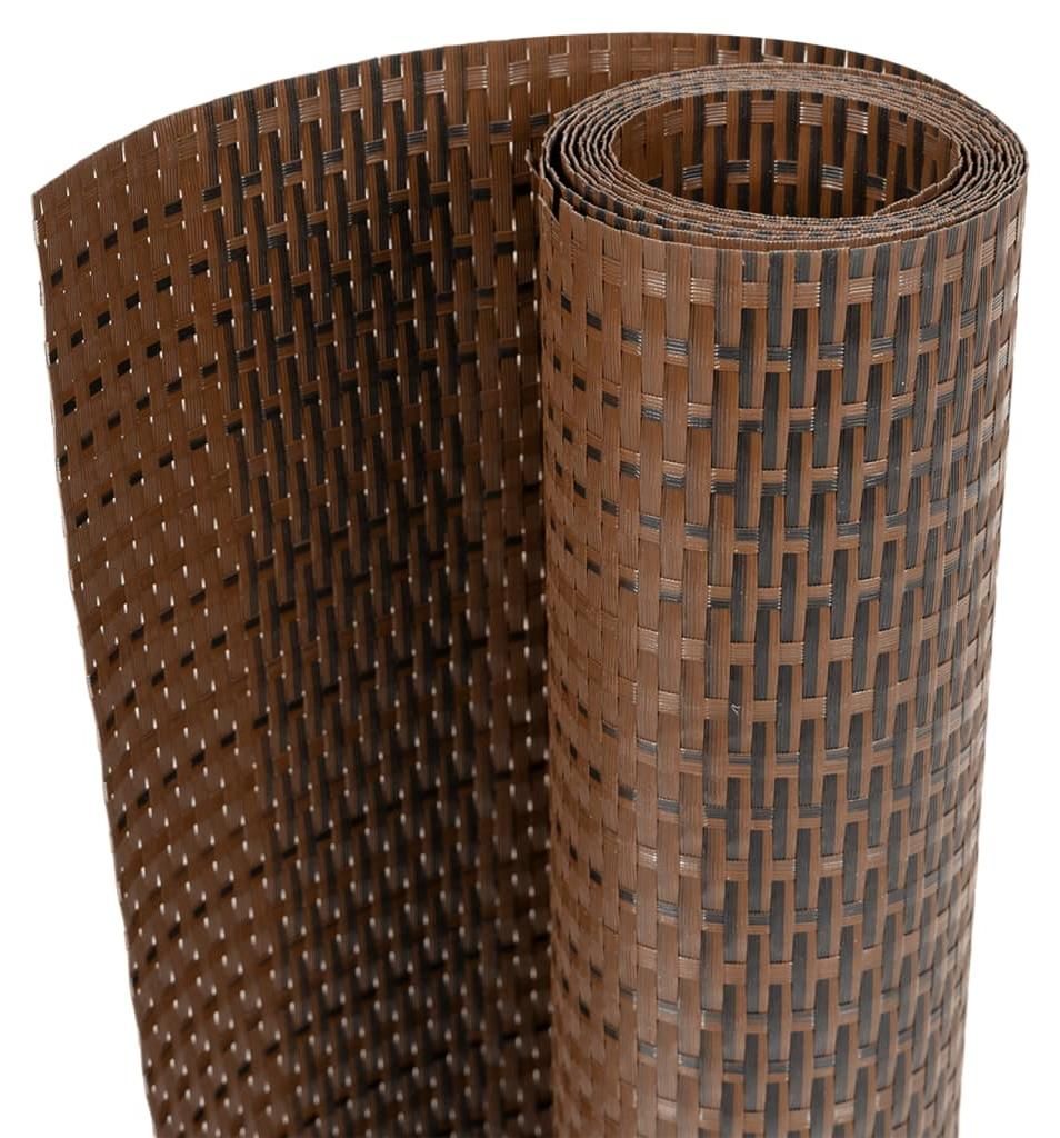 vidaXL Osłona balkonowa brązowo-czarna 500x80 cm z Zdjęcie produktu 