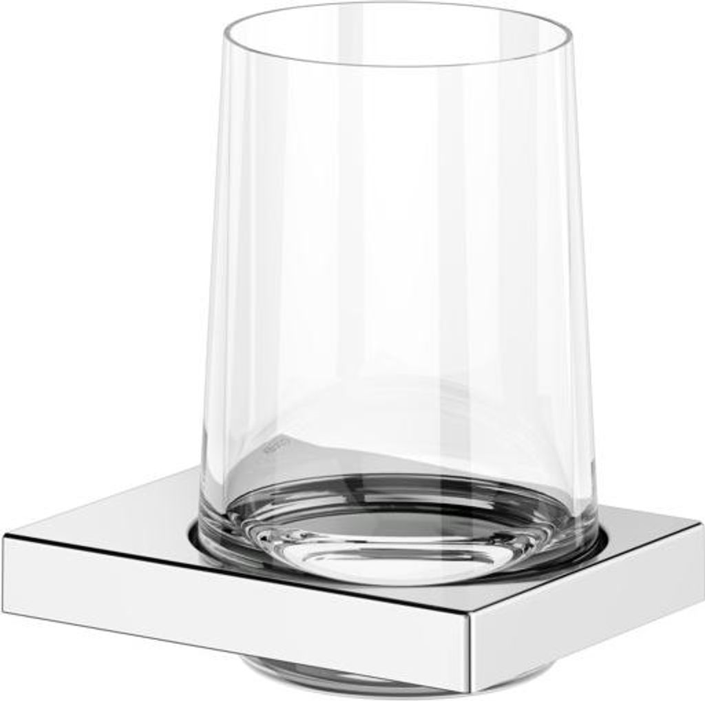 Keuco Edition 11 Porte-verre cristal véritable/chromé - Image du produit 