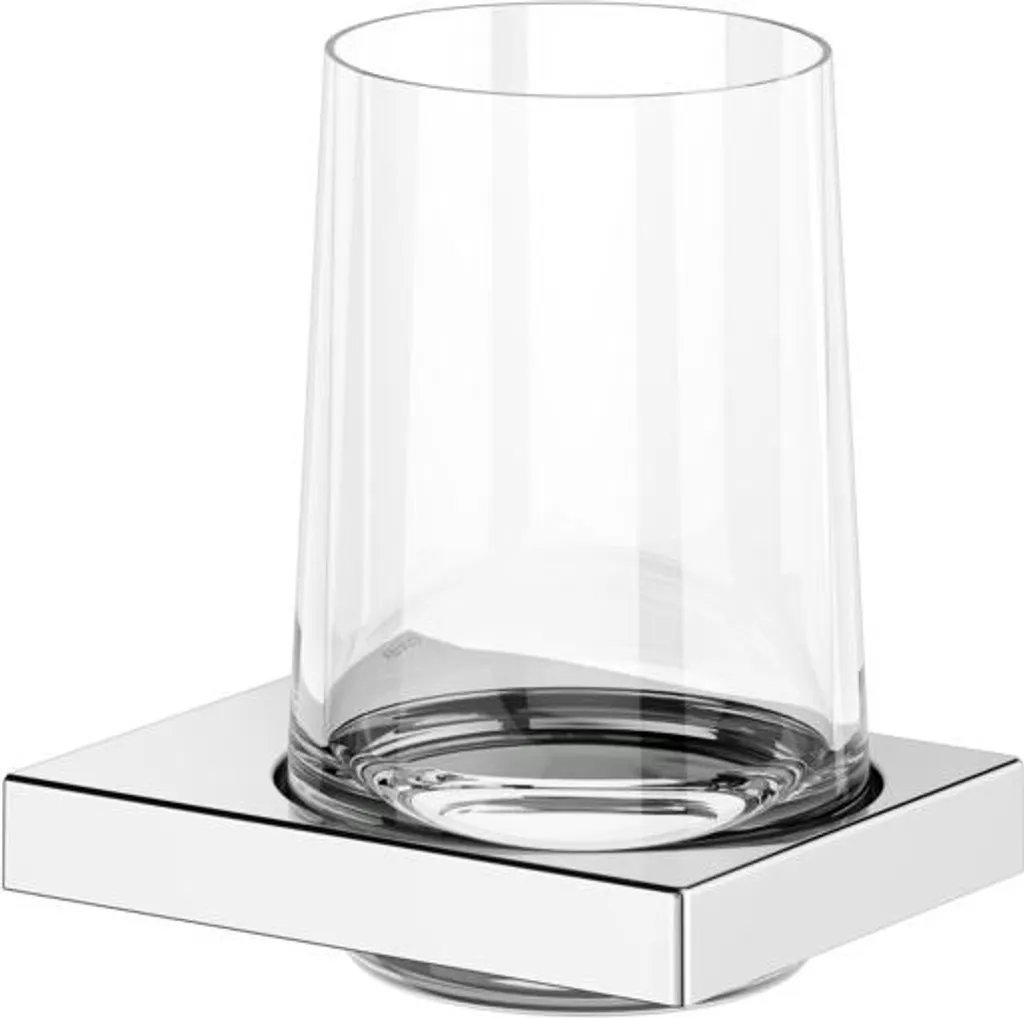 Keuco Edition 300 - Distributeur de savon avec support, verre dépoli