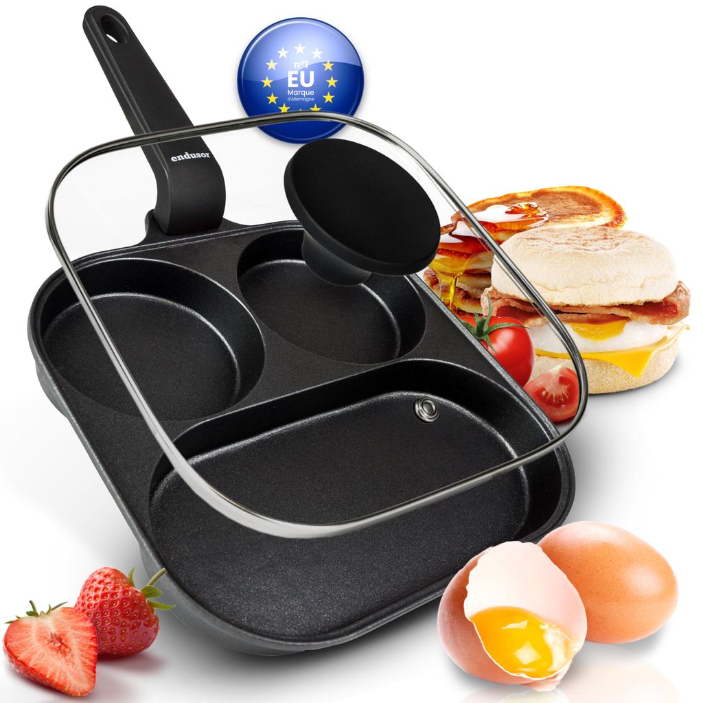 poêle à œufs au plat endusor pour tous les types de cuisinières pour cuire des œufs poêle pour œufs