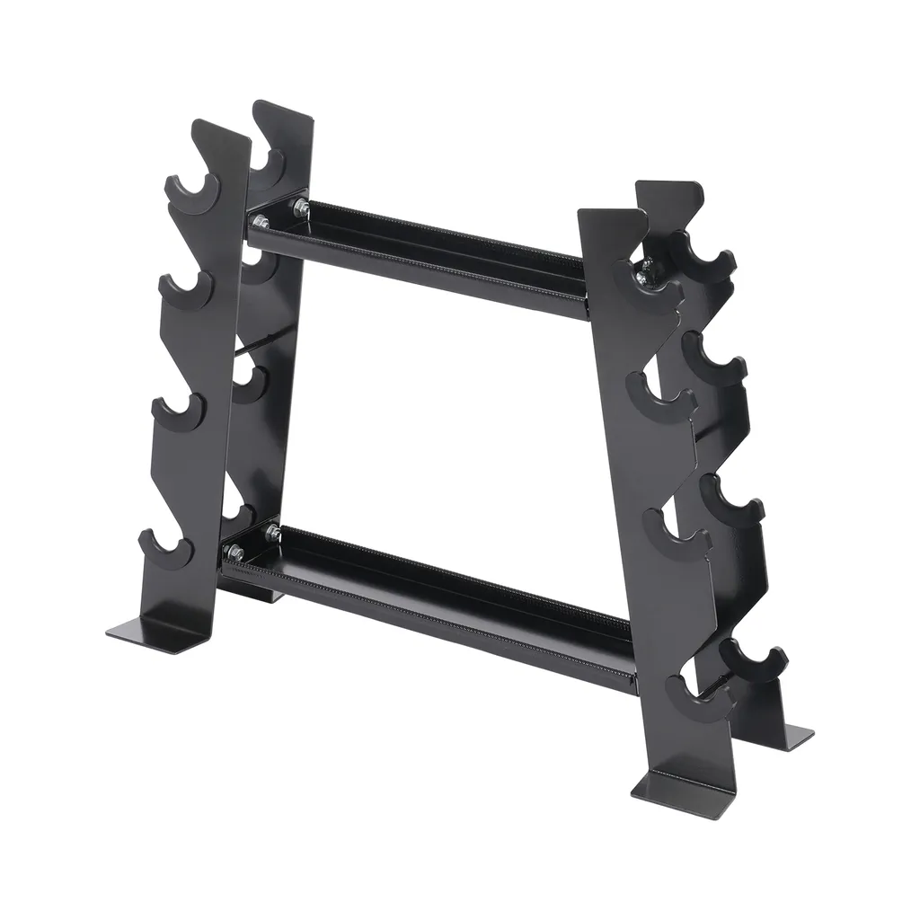 Fini le désordre : Support haltères 150kg stable et noir sécurisé