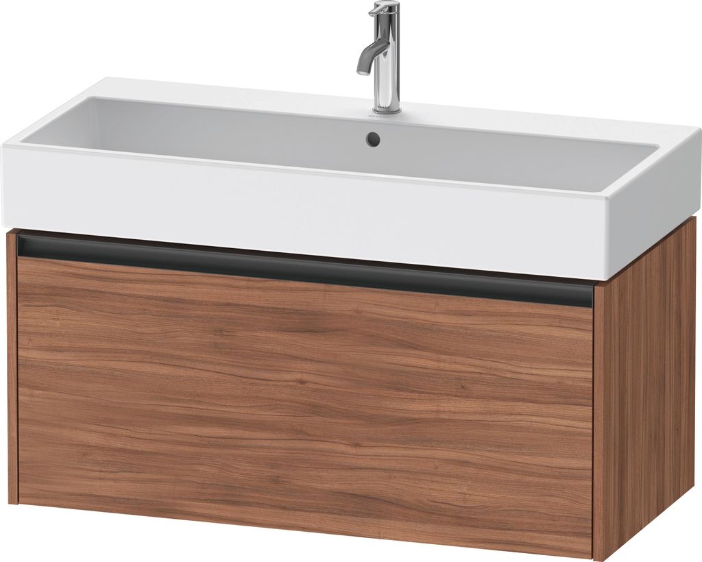 Duravit Ketho.2 Wastafelonderkast 98,4x46x44 cm Mat Noten Produktbild 