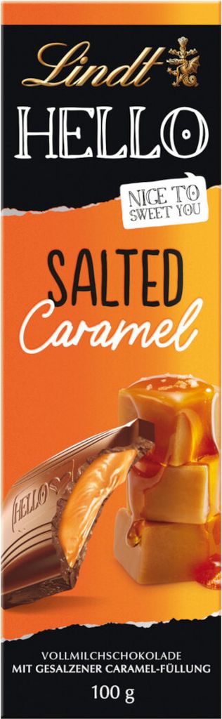 Lindt und Sprüngli Hello Salted Caramel Vollmilch 100g 6er Pack
