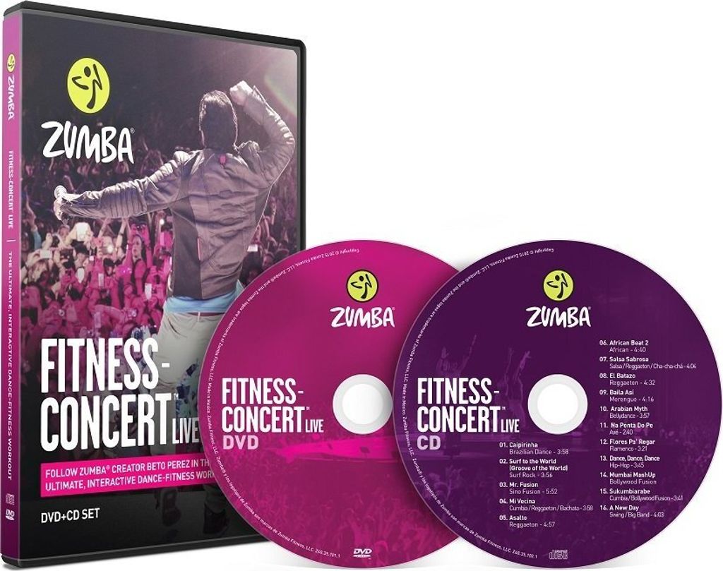 Fitness-Concert Live Zumba DVD+CD Set
