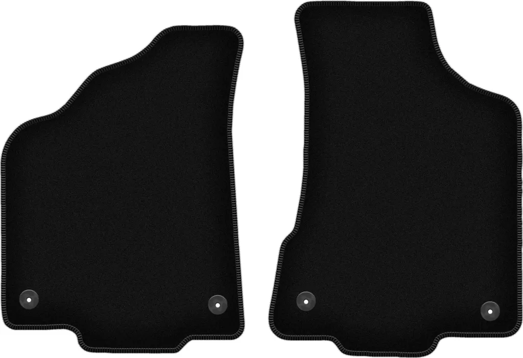 Tappetini Anteriori per Volkswagen Polo 6N2 1999-2001 Velluto Nero
