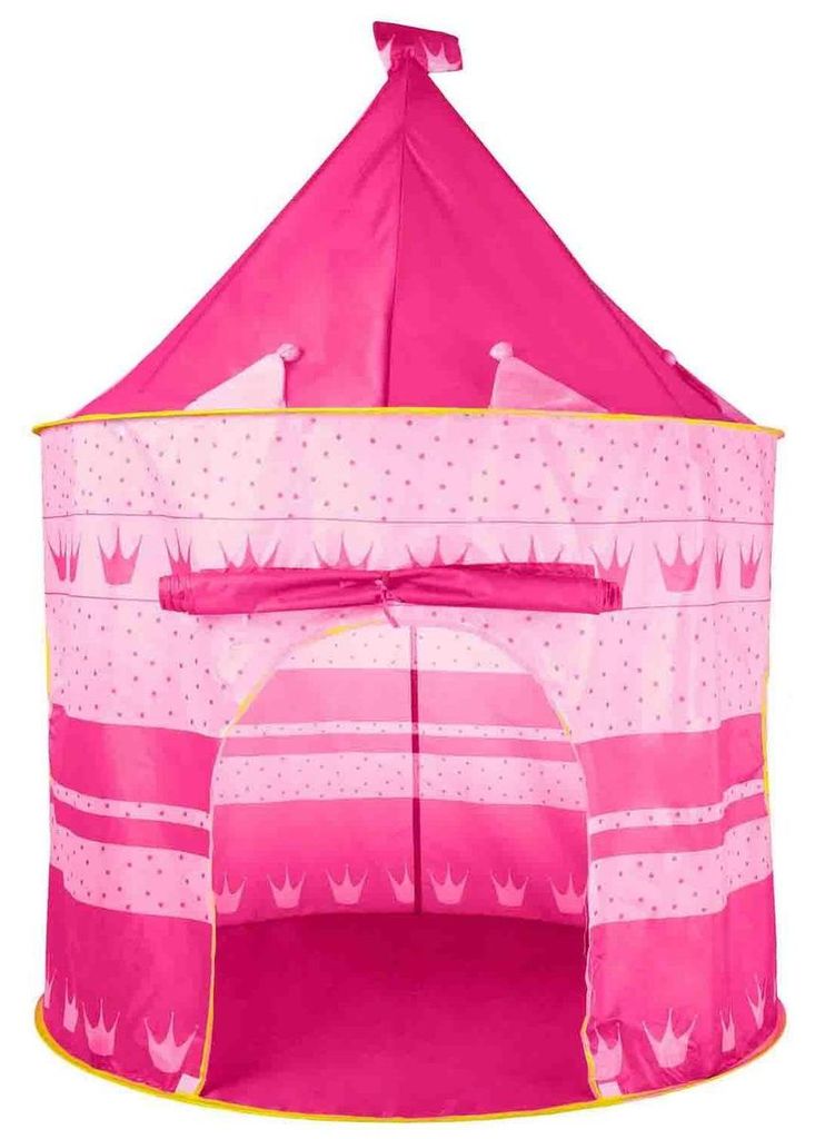 Kinderzelt in Form eines rosa Schlosses, Kunststoff, Produktbild 