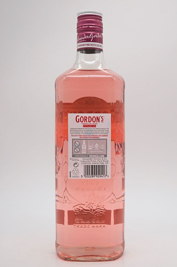 Gordon's Premium Pink Distilled Gin 37,5 % vol. 0,7 L Obrázok produktu 13