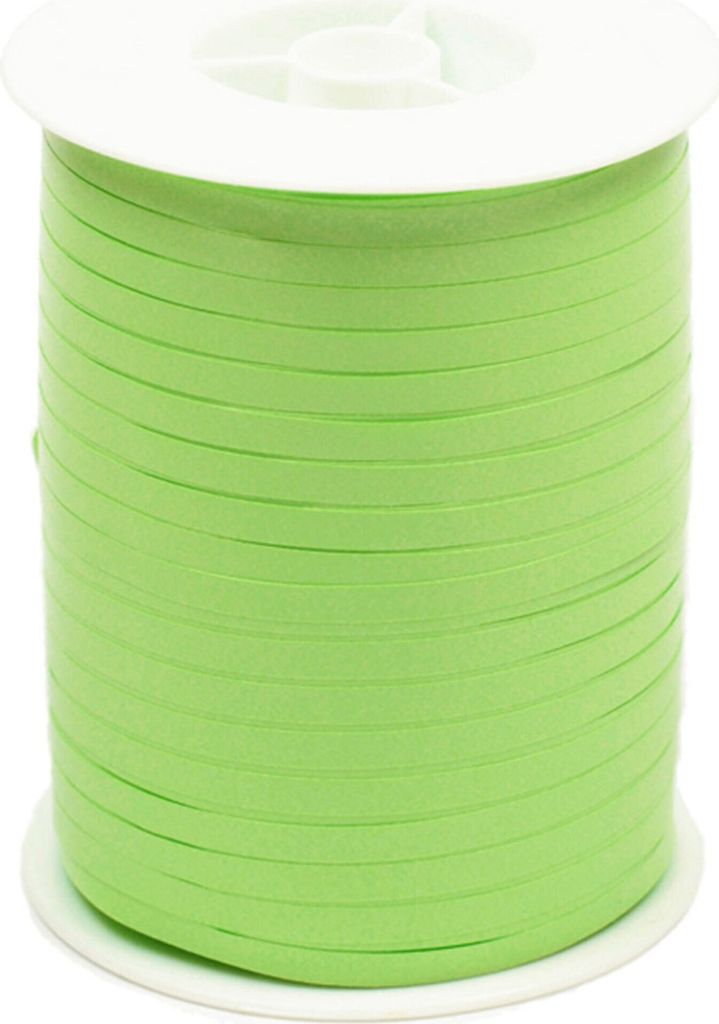 Geschenkband Ringelband 5mm x 500m Rolle Lindgrün / Maigrün