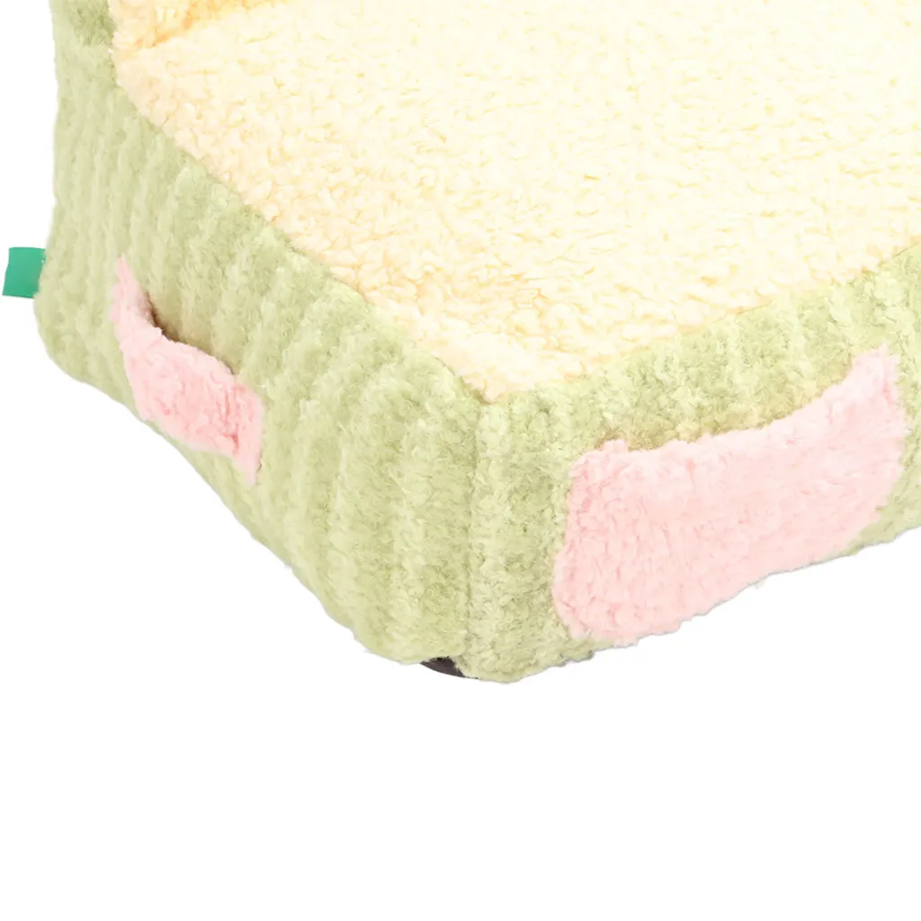 Dodo pour Chat Doux pour Sommeil Profond, Lit Chiot Vert Lavable 60cm - 3