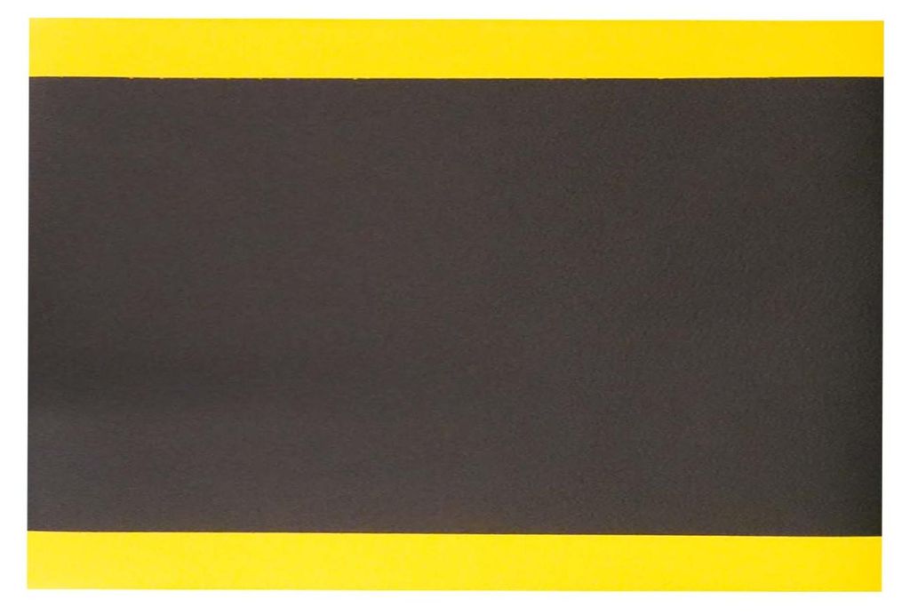 Antiermüdungsmatte Workstation WS - 1 Gelb & Schwarz 91 cm x 200 cm x - Gelb & Schwarz - Anti - Rutsch - Elastischer Schaum - 9,5 mm - Innenberei...