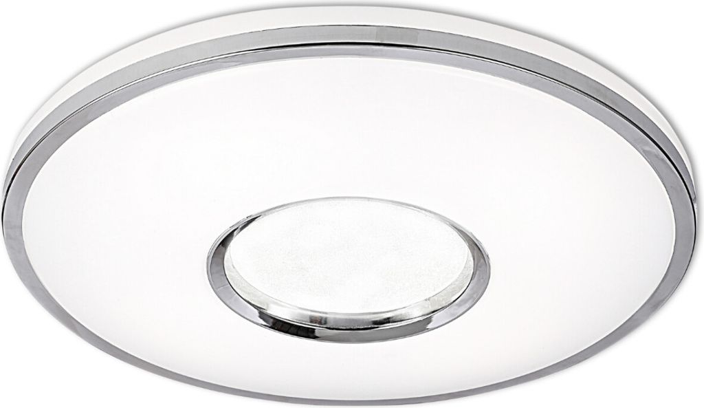 Plafon LED okrągły z pilotem LEON biały chromowany 68W Zdjęcie produktu 