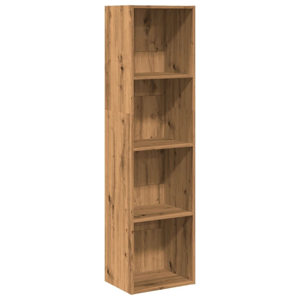 vidaXL Artisan dubová knižnica 40x30x152 cm materiál na Obrázok produktu 