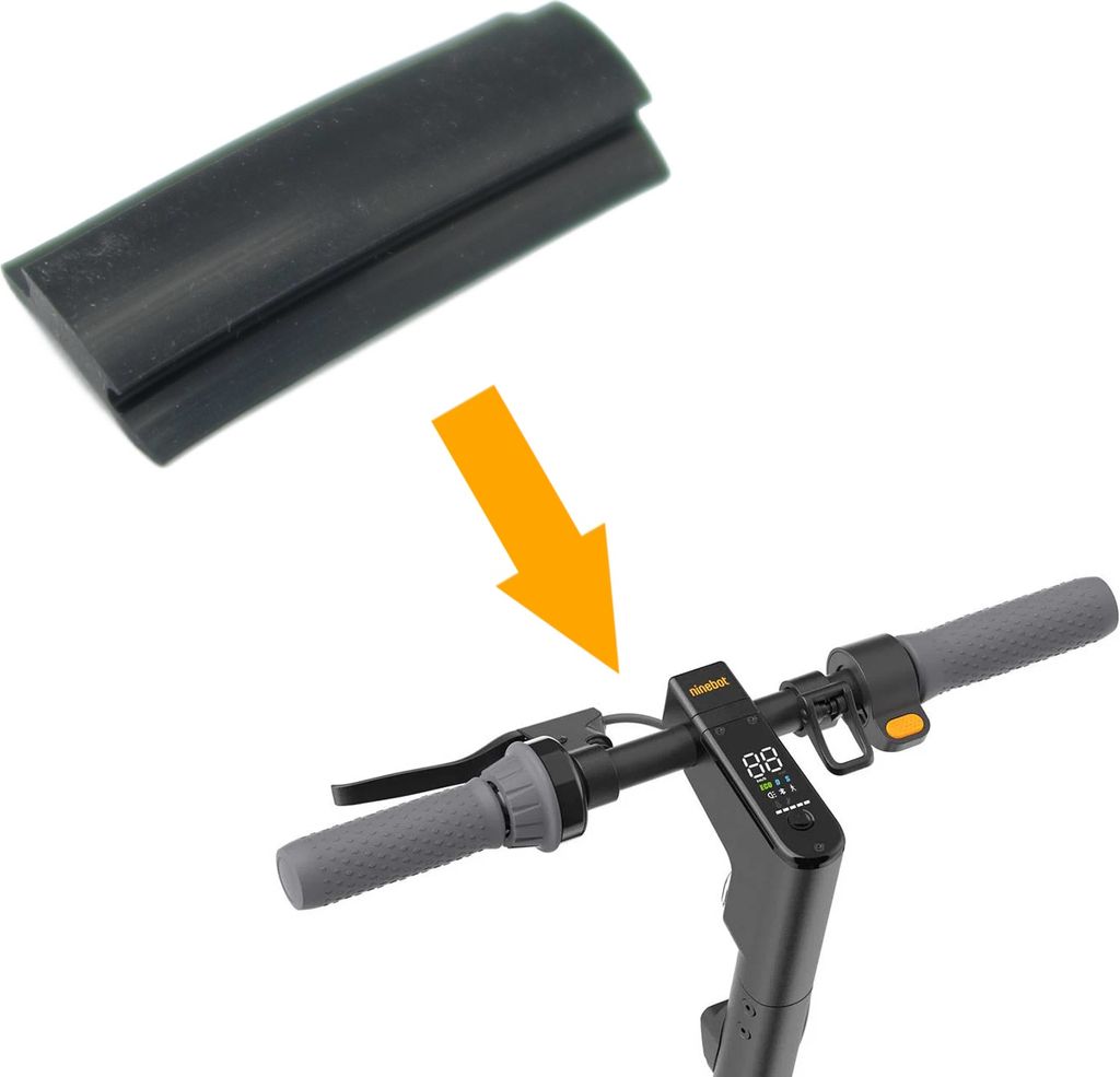 35mm Gummilenkradeinsatz für Ninebot Max G30 / Motus Scooty 10