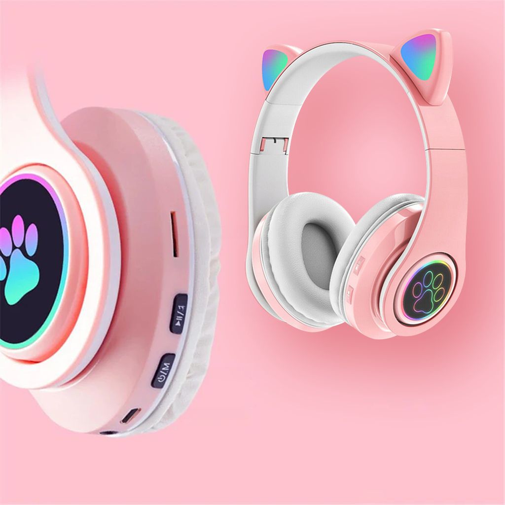 Bezdrôtové Slúchadlá Mačacie Uši Svietiace Rgb Bluetooth Obrázok produktu 9