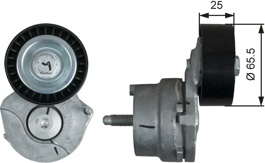 Galet tendeur robuste OE 55570134 pour moteur Chevrolet et Opel