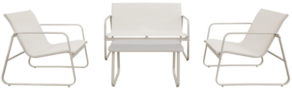 Gartenmöbel aus Textilene 4-Sitzer beige TENERIFE Produktbild 