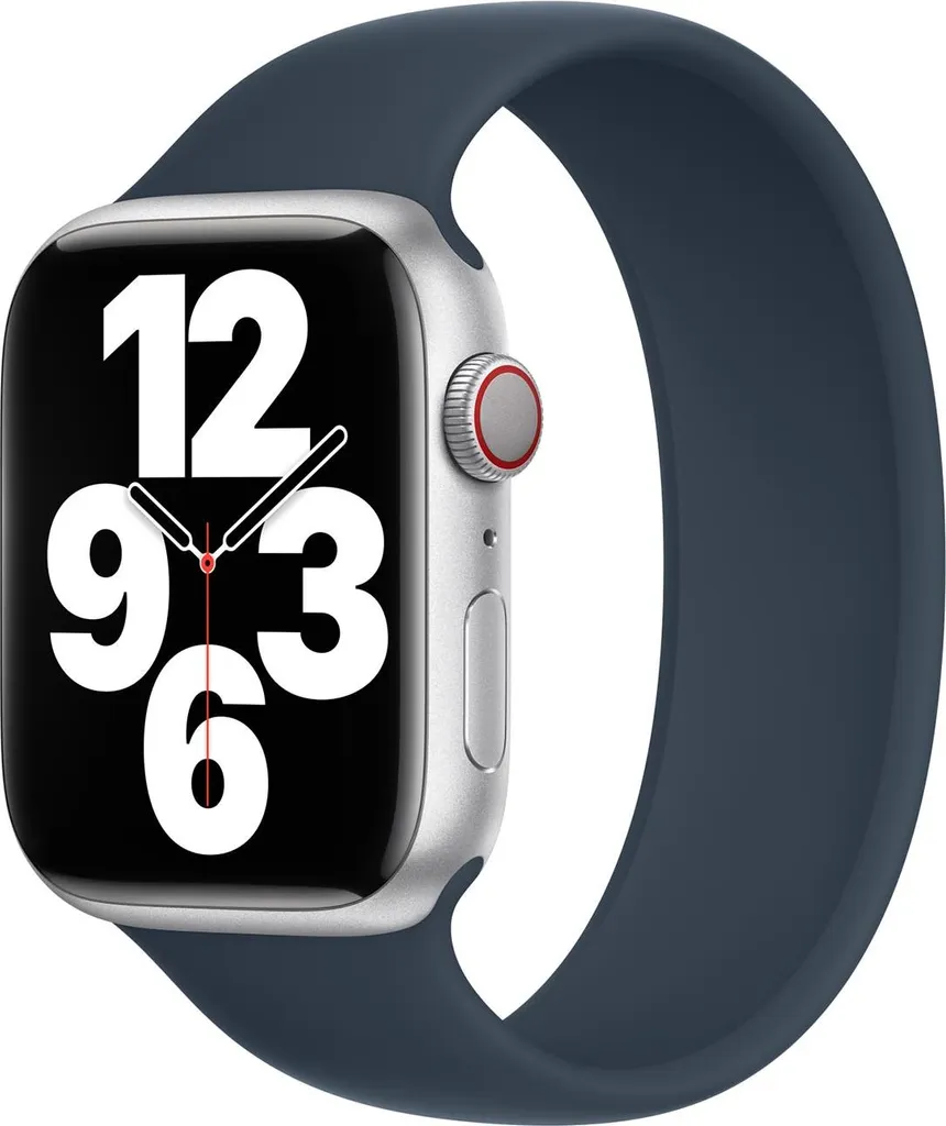 Cinturino Solo Loop Silicone Blu Tempesta per Apple Watch 45/49mm