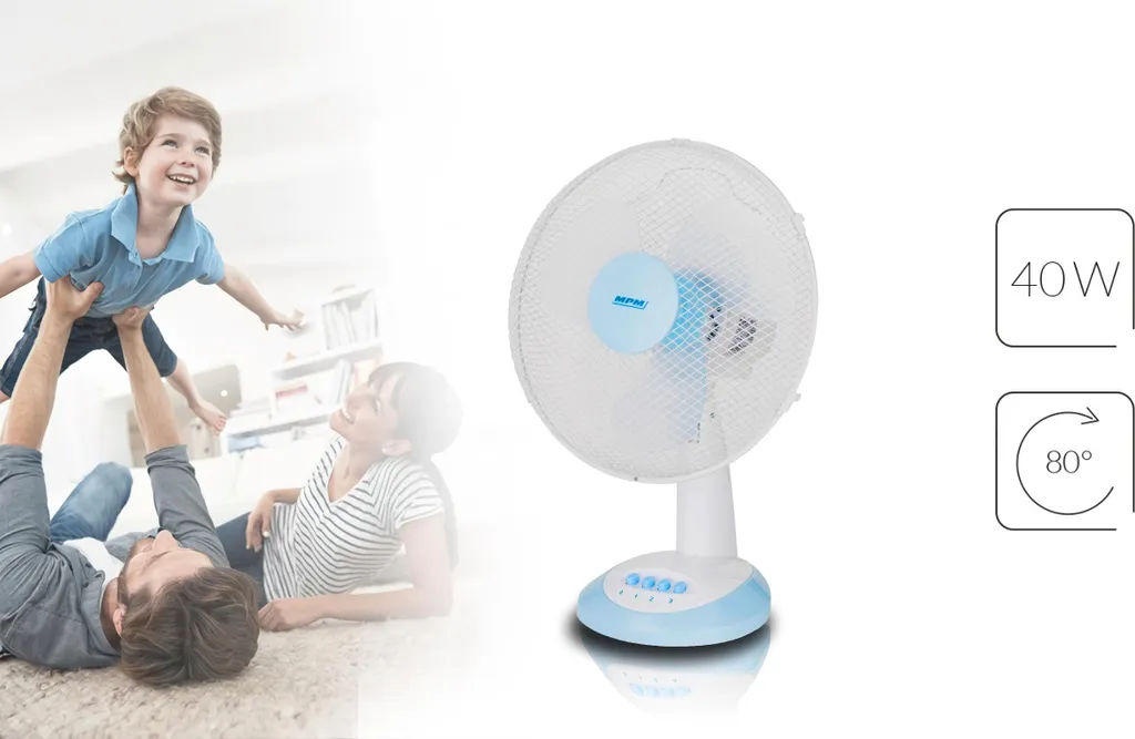 Fini la Chaleur au Bureau avec le Ventilateur MPM MWP-16 de 34cm - 3