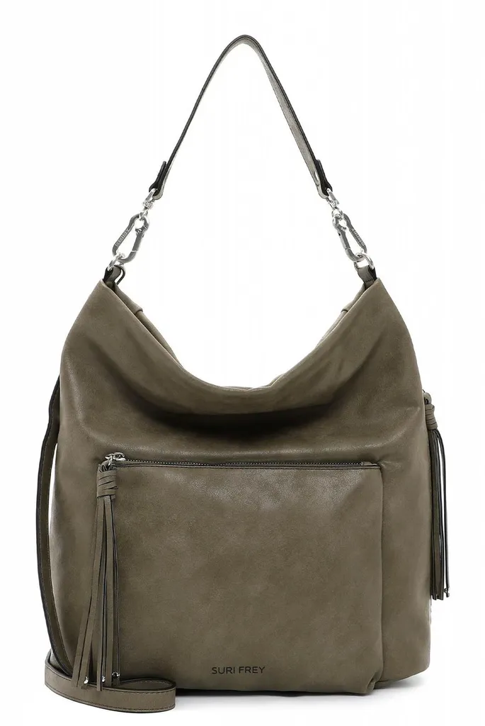 SURI FREY sac shopper Lotty crossover bag kaki vert en similicuir