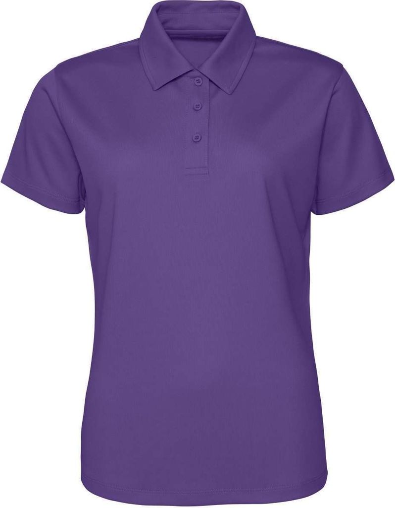 Just Cool JC045 | Girlie Cool Damen Poloshirt - nach WRAP - Farbe: Purple - Größe: XS