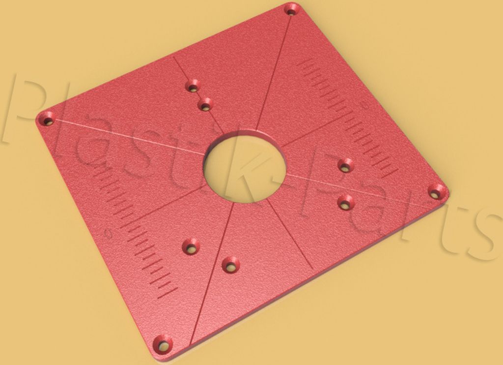 ABS Befestigungsplatte Einlegeplatte für Frästisch Bosch POF 1100 AE Oberfräse