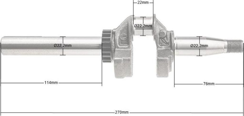 Wał korbowy B&S Series 450 500 550 OHV CZĘŚĆ ORYGINALNA Zdjęcie produktu 