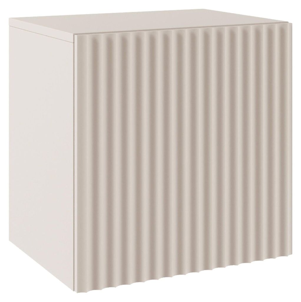 Selsey Sunds - Comodino a doghe rigate, 1 anta, beige Immagine del prodotto 