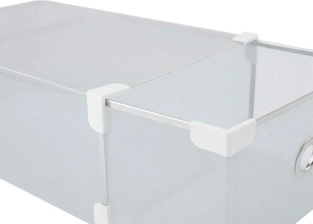 Boîte à chaussures avec porte transparente et structure empilable - 20 pcs - 11